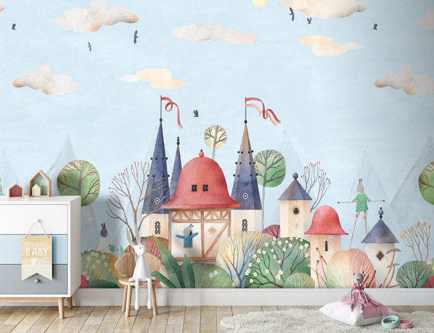 Detská vliesová obrazová tapeta na stenu, zvieratká, CW6007-1, Cute Walls, Decoprint
