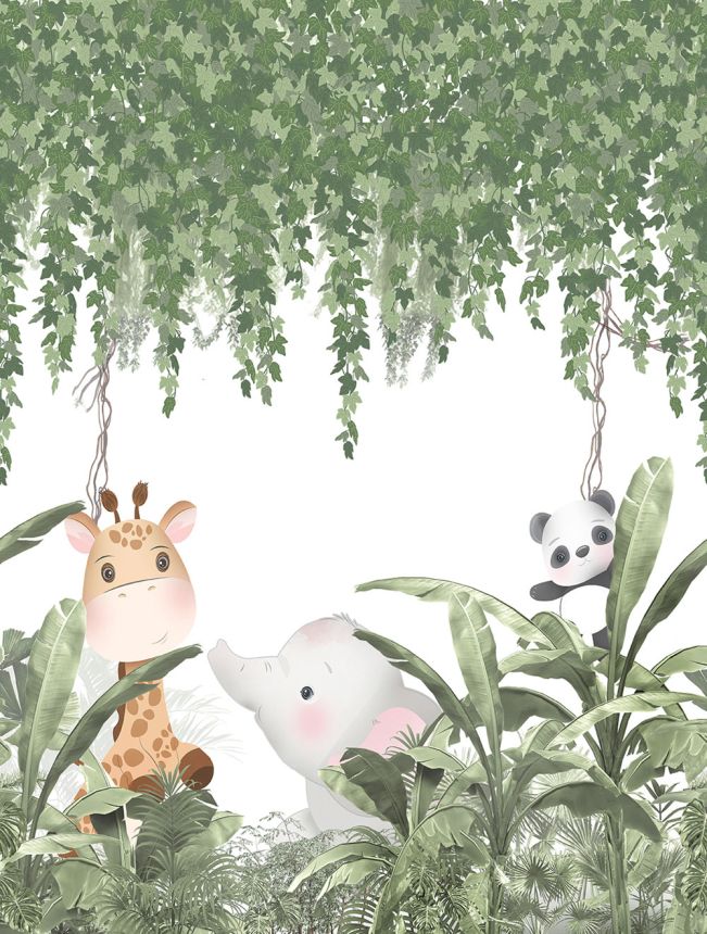 Detská vliesová obrazová tapeta na stenu, zvieratká, CW6016-1, Cute Walls, Decoprint