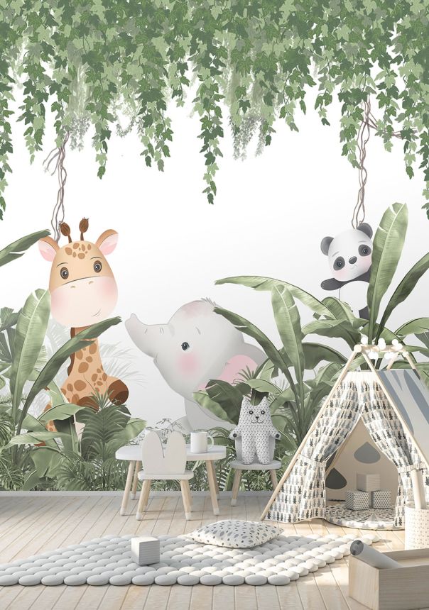Detská vliesová obrazová tapeta na stenu, zvieratká, CW6016-1, Cute Walls, Decoprint