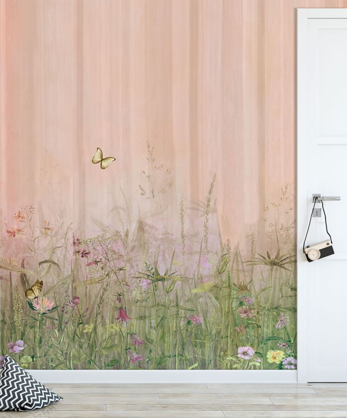 Vliesová obrazová tapeta na stenu, kvety, trávy, CW6023-1, Cute Walls, Decoprint