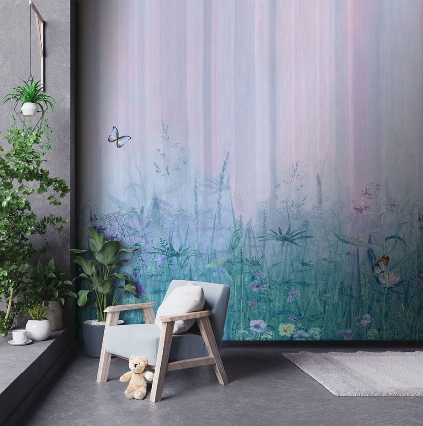 Vliesová obrazová tapeta na stenu, kvety, trávy, CW6023-2, Cute Walls, Decoprint