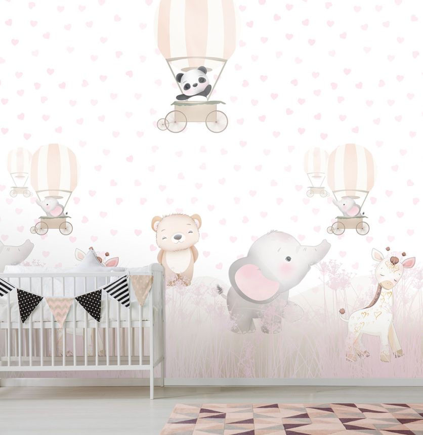 Detská vliesová obrazová tapeta na stenu, zvieratká, CW6031-1, Cute Walls, Decoprint