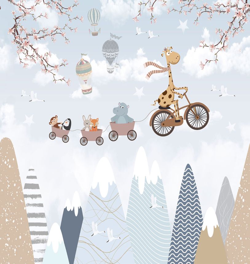 Detská vliesová obrazová tapeta na stenu, zvieratká, CW6033-1, Cute Walls, Decoprint
