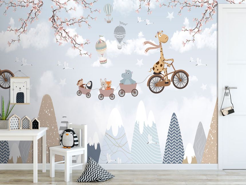 Detská vliesová obrazová tapeta na stenu, zvieratká, CW6033-1, Cute Walls, Decoprint