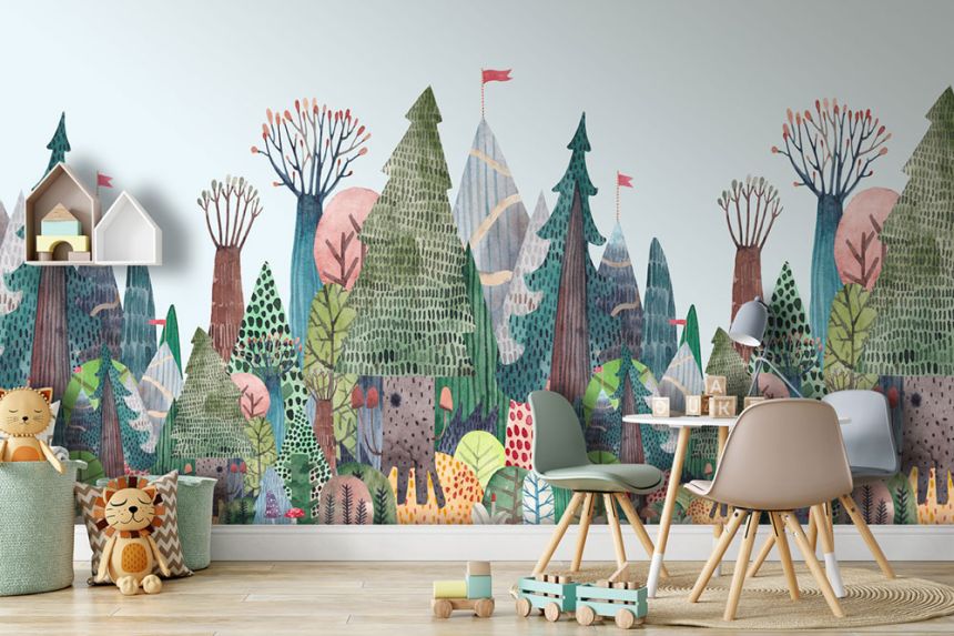 Detská vliesová obrazová tapeta na stenu, krajina, CW6034-2, Cute Walls, Decoprint