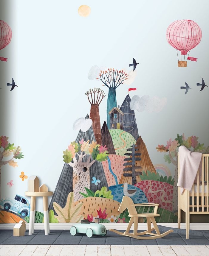 Detská vliesová obrazová tapeta na stenu, krajina, CW6036-2, Cute Walls, Decoprint