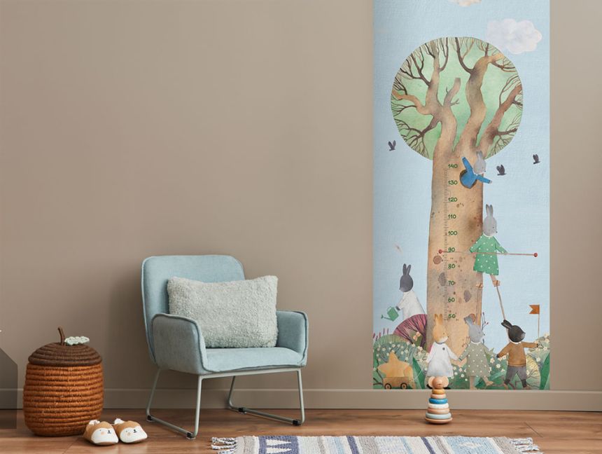 Detská vliesová obrazová tapeta na stenu / meter, strom, zvieratká, CW6064-1, Cute Walls, Decoprint