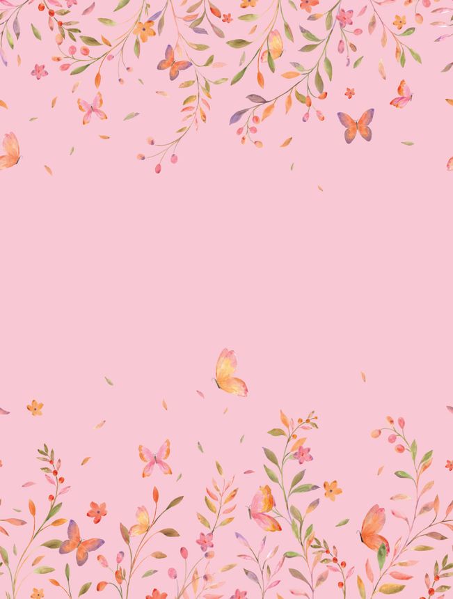Vliesová obrazová tapeta na stenu, ružová, kvety, CW6126-2, Cute Walls, Decoprint