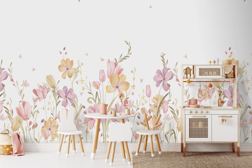 Vliesová obrazová tapeta na stenu, kvety, CW6129-1, Cute Walls, Decoprint