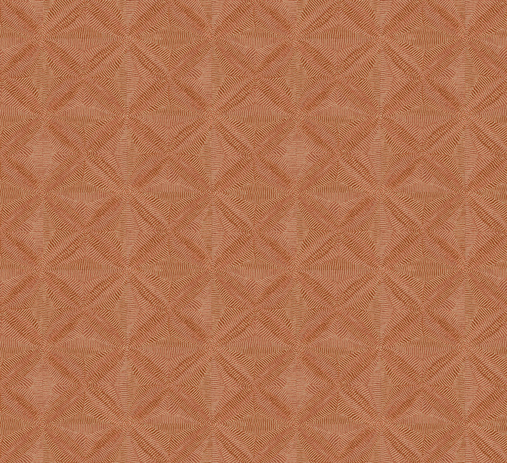 Geometrická vliesová tapeta na stenu, hnedo-červená, etno, AMA102, Amani, Masureel