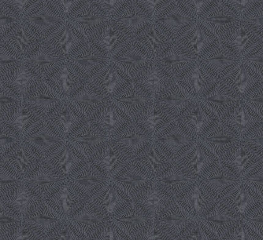 Geometrická vliesová tapeta na stenu, čierna, etno, AMA105, Amani, Masureel