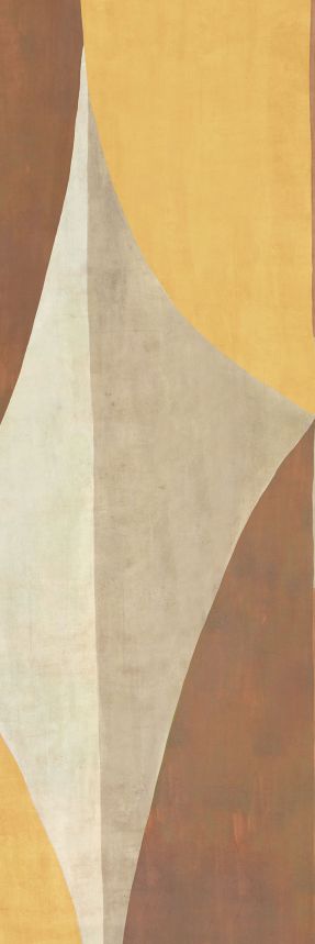 Geometrická vliesová obrazová tapeta na stenu, hnedá, DGAMA3013-260,  Amani,  Masureel