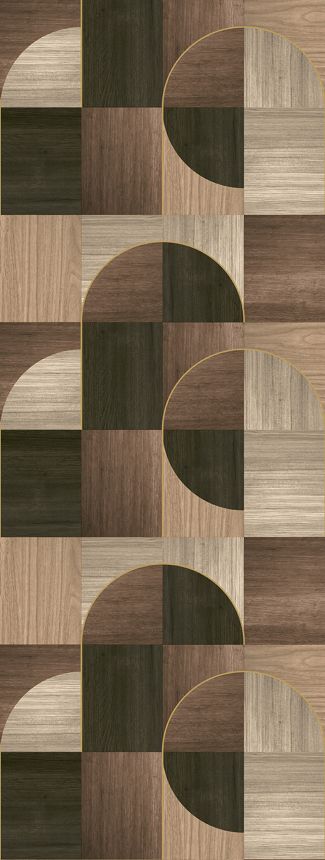 Grafická vliesová obrazová tapeta na stenu, hnedá, FW4012-1, Feature Walls, Decoprint