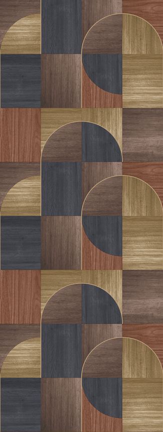 Grafická vliesová obrazová tapeta na stenu, hnedá, FW4012-5, Feature Walls, Decoprint