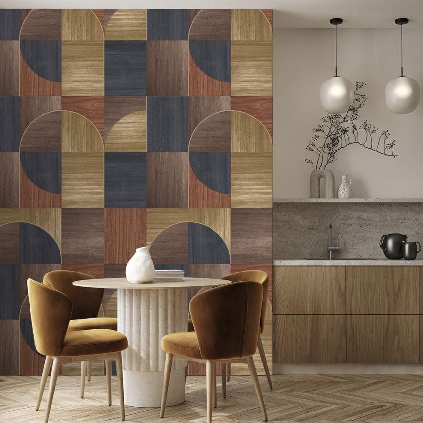 Grafická vliesová obrazová tapeta na stenu, hnedá, FW4012-5, Feature Walls, Decoprint