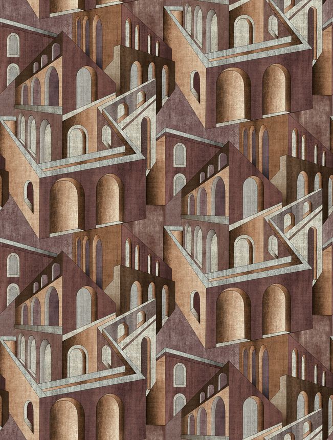 Grafická vliesová obrazová tapeta na stenu, vínová, FW4013-9, Feature Walls, Decoprint