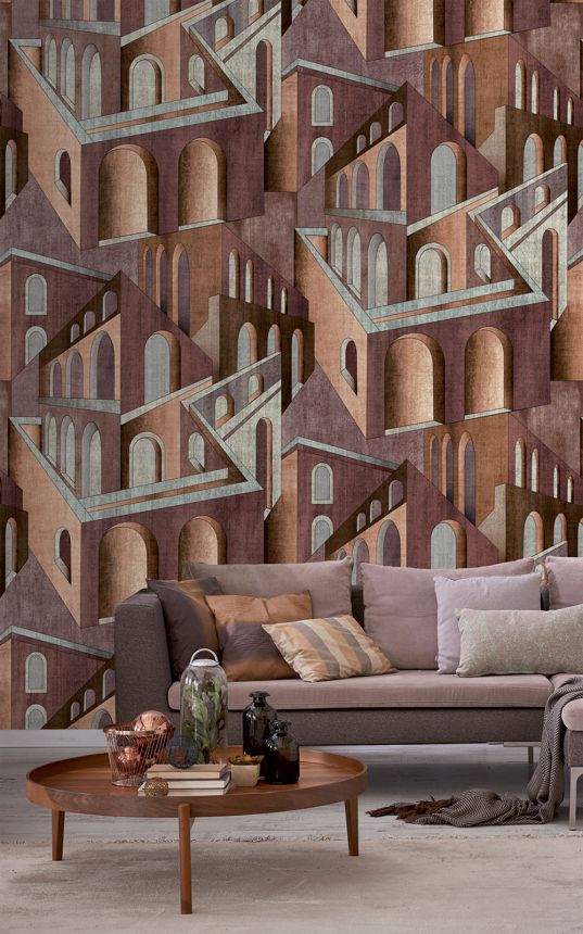 Grafická vliesová obrazová tapeta na stenu, vínová, FW4013-9, Feature Walls, Decoprint