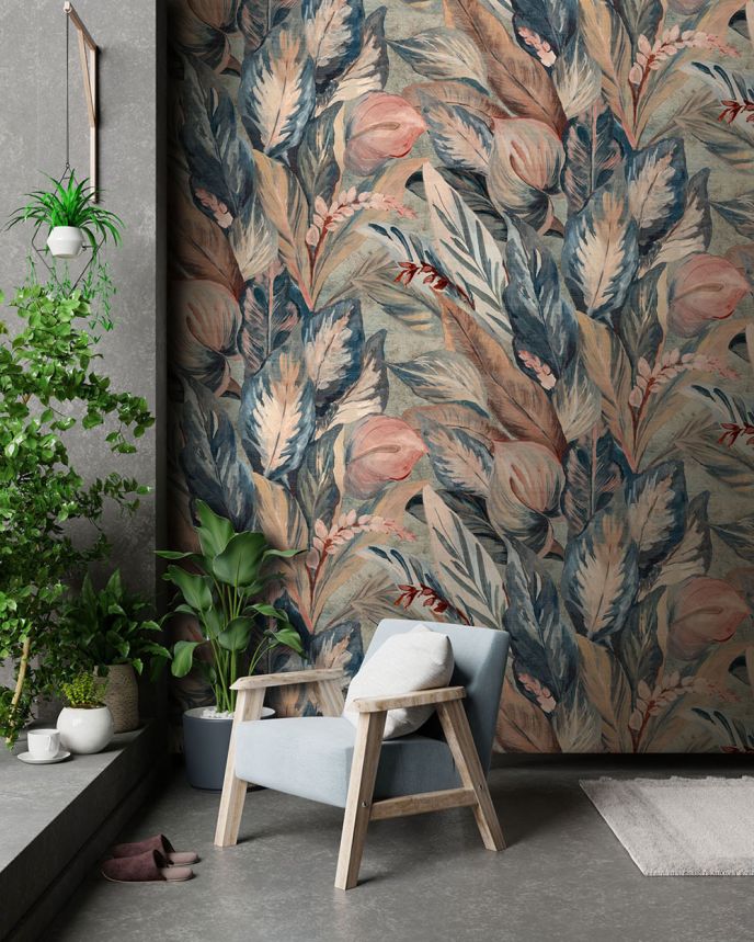 Vliesová obrazová tapeta na stenu, listy, FW4016-1, Feature Walls, Decoprint