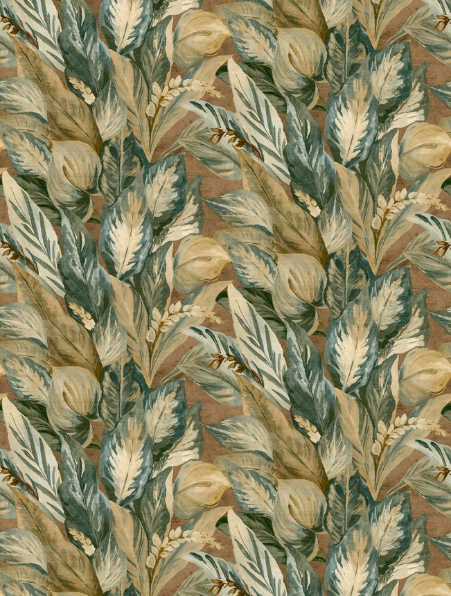 Vliesová obrazová tapeta na stenu, zelená, listy, FW4016-4, Feature Walls, Decoprint