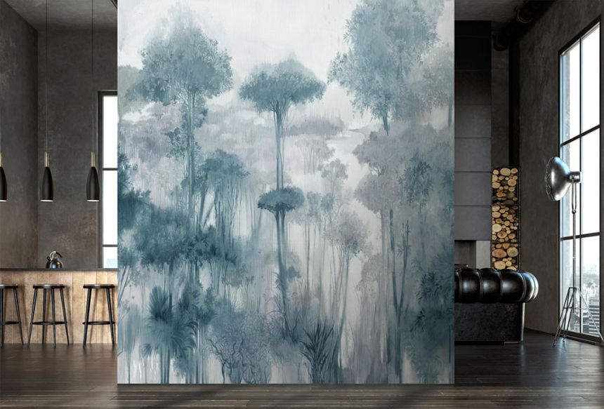 Vliesová obrazová tapeta na stenu, modrá, les, stromy, FW4024-5, Feature Walls, Decoprint