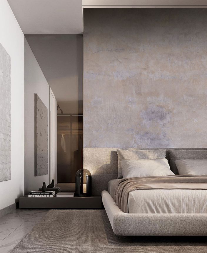 Vliesová obrazová tapeta na stenu, sivo-hnedá, betón, FW4050-3, Feature Walls, Decoprint