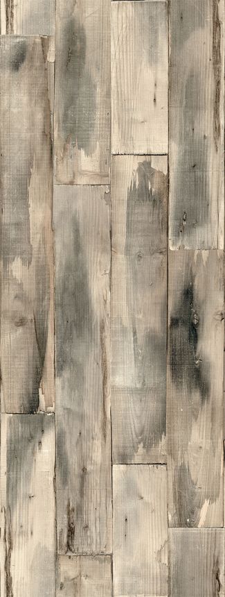Vliesová obrazová tapeta na stenu, sivo-béžová, drevo, FW4051-6, Feature Walls, Decoprint