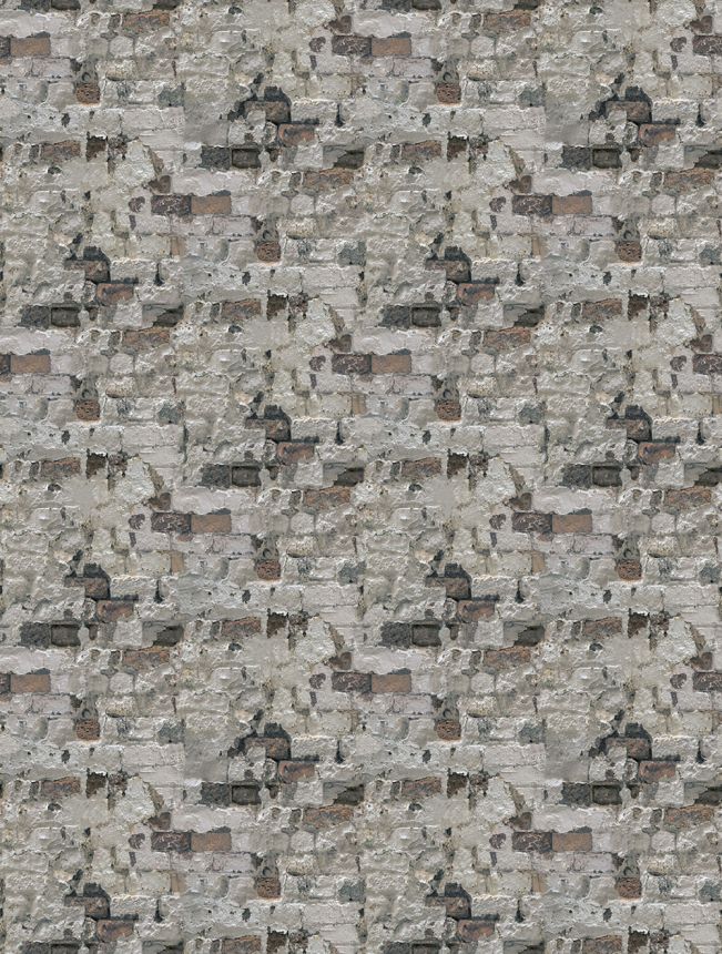 Vliesová obrazová tapeta na stenu, sivá, tehly, FW4056-2, Feature Walls, Decoprint