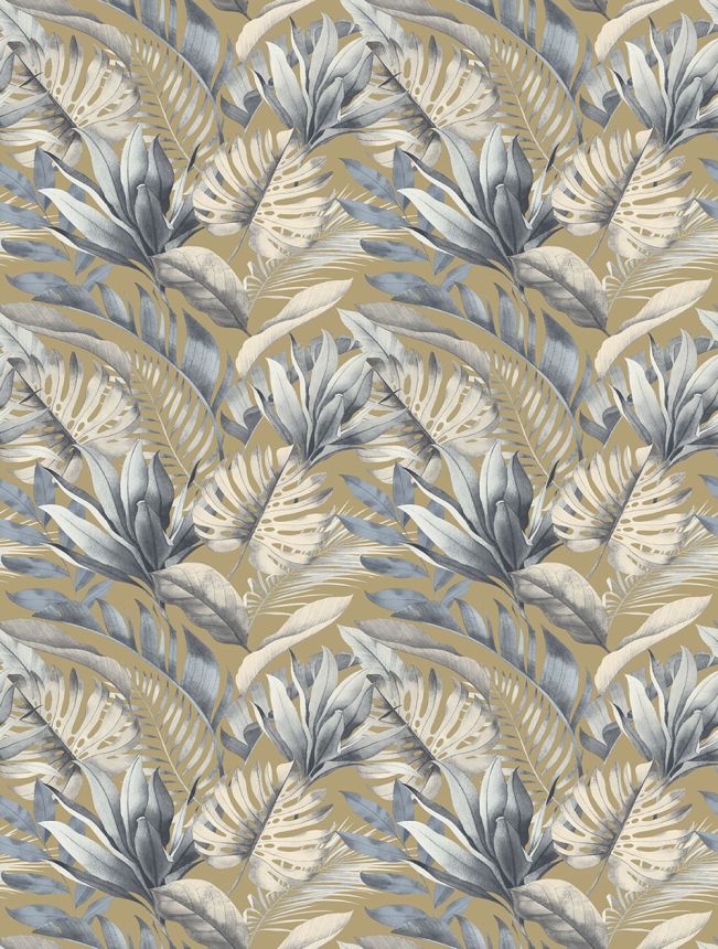 Vliesová obrazová tapeta na stenu, béžová, listy, FW4059-6, Feature Walls, Decoprint