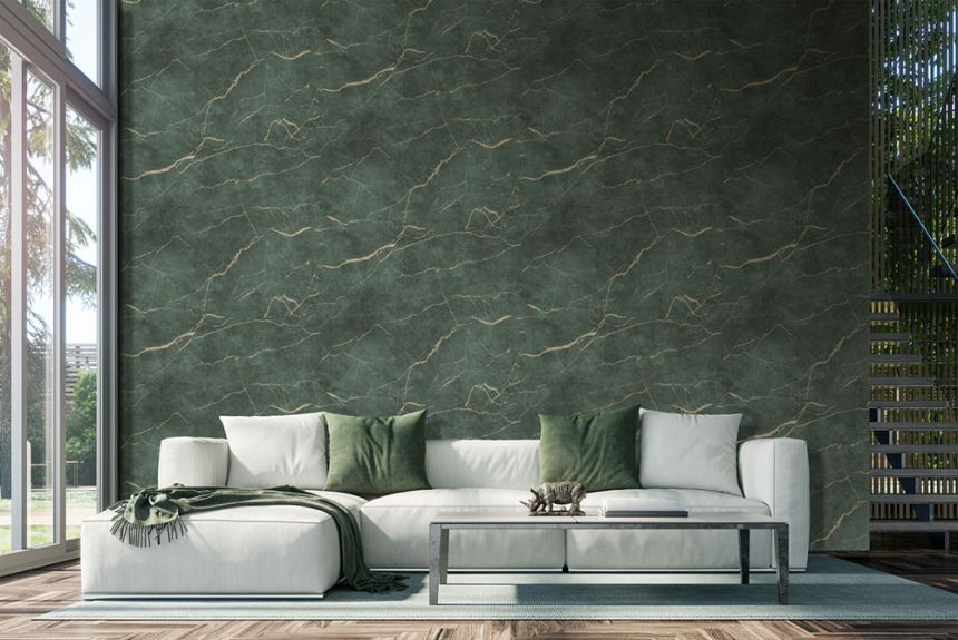 Vliesová obrazová tapeta na stenu, zelená, mramor, FW4060-6, Feature Walls, Decoprint