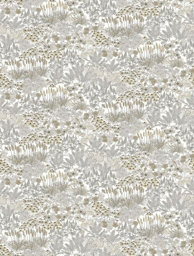 Vliesová obrazová tapeta na stenu, sivo-béžová, kvety, FW4062-1, Feature Walls, Decoprint