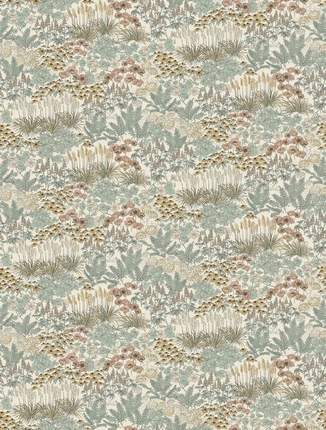 Vliesová obrazová tapeta na stenu, sivo-hnedá, kvety, FW4062-2, Feature Walls, Decoprint