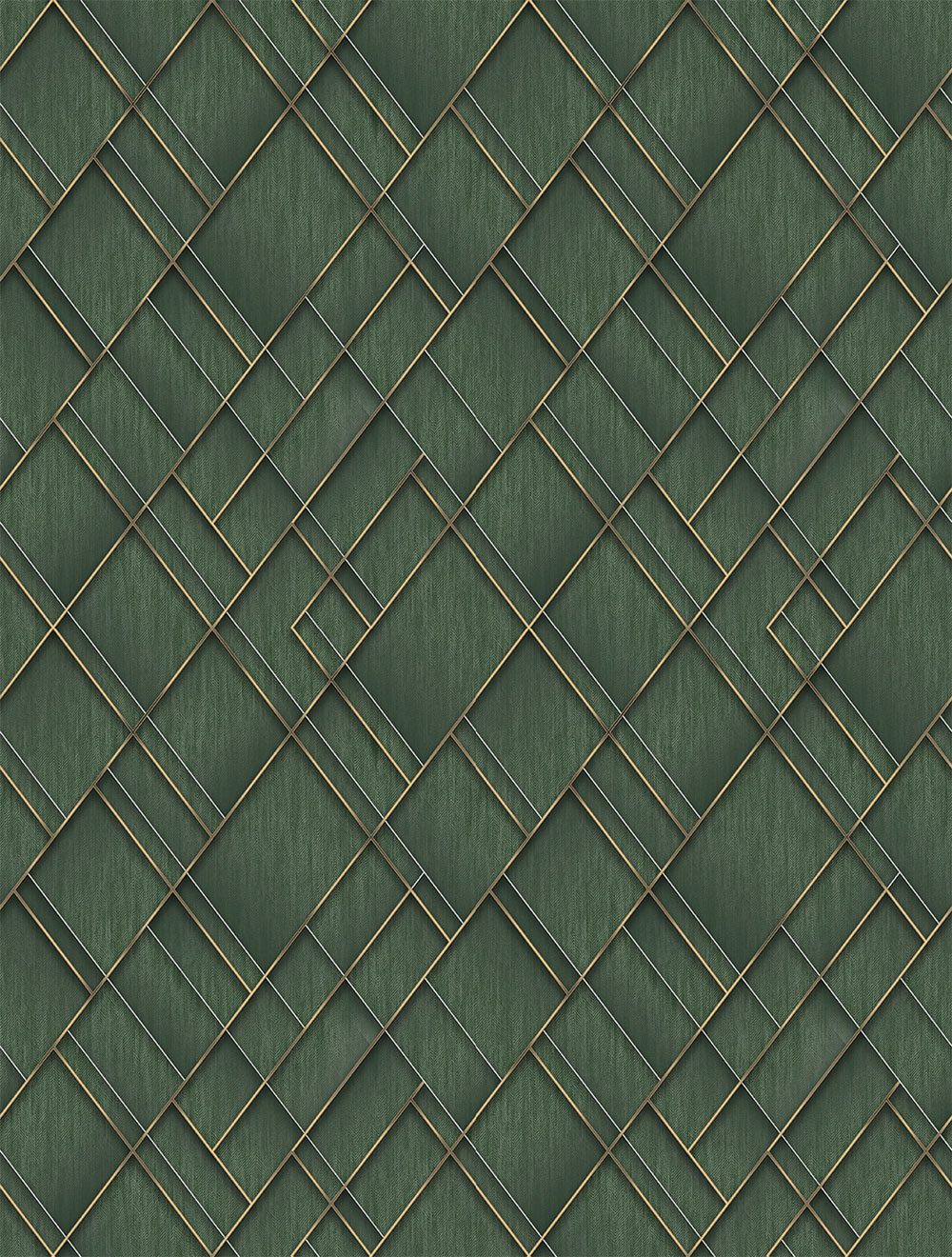Geometrická vliesová obrazová tapeta na stenu, zelená, FW4037-5, Feature Walls, Decoprint