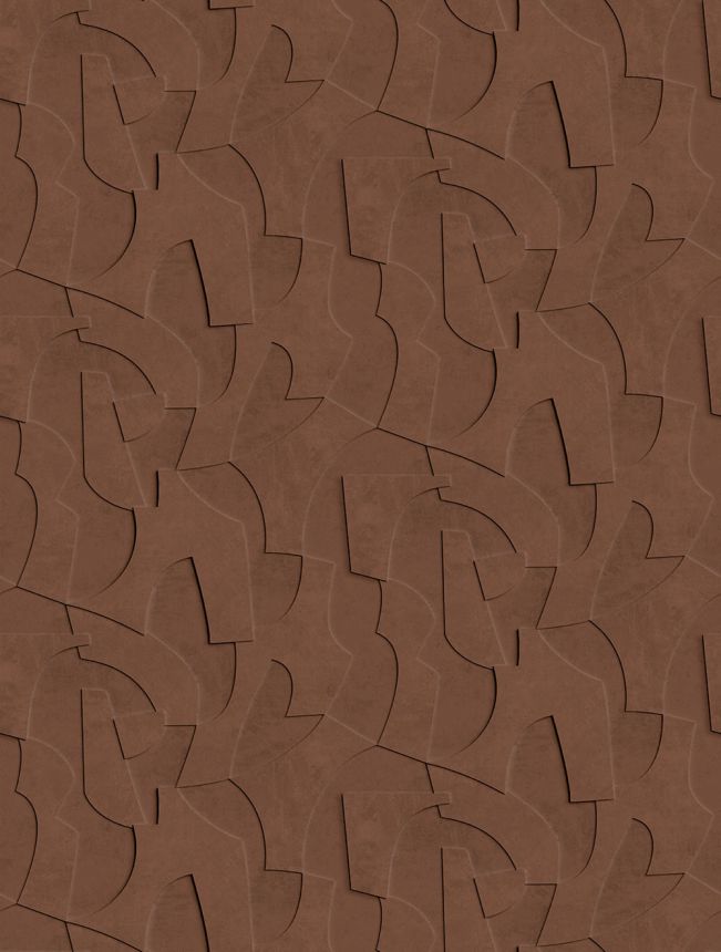 Geometrická vliesová obrazová tapeta na stenu, 3D, hnedá, FW4042-4, Feature Walls, Decoprint