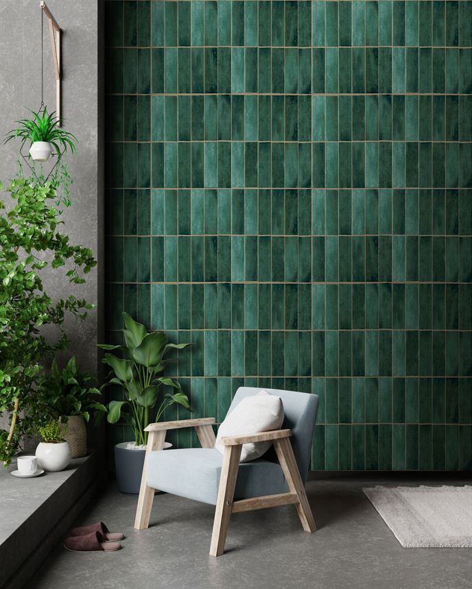 Vliesová obrazová tapeta na stenu, obklady, zelená, FW4045-1, Feature Walls, Decoprint
