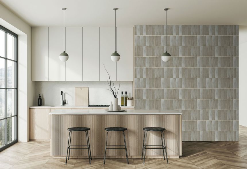 Vliesová obrazová tapeta na stenu, obklady, sivá, FW4045-3, Feature Walls, Decoprint