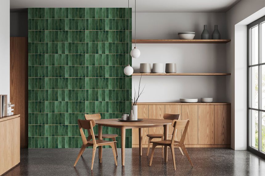 Vliesová obrazová tapeta na stenu, obklady, zelená, FW4045-4, Feature Walls, Decoprint