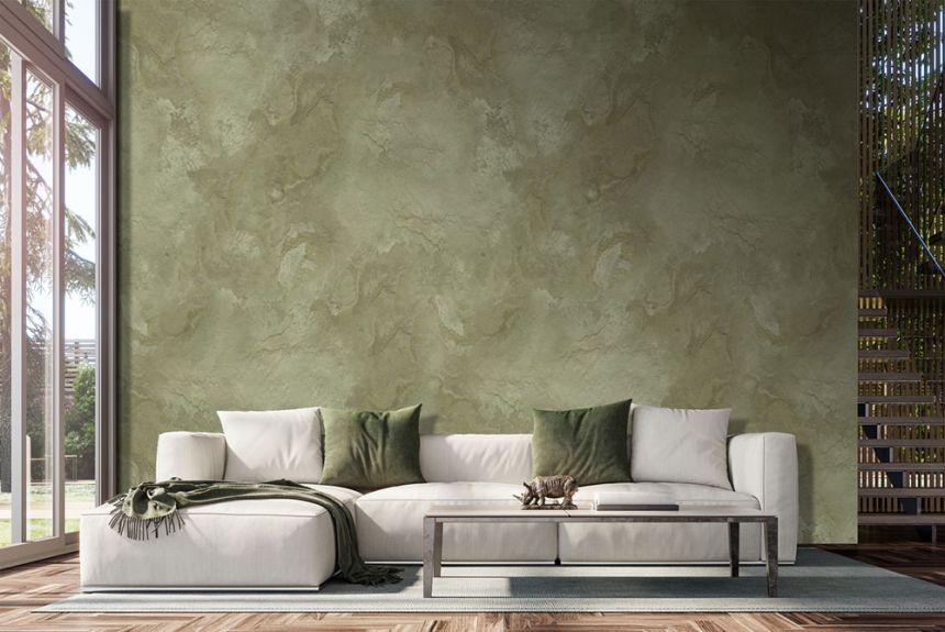 Vliesová obrazová tapeta na stenu, zelená, betón, FW4047-3, Feature Walls, Decoprint