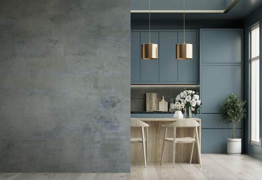 Vliesová obrazová tapeta na stenu, zelená, betón, FW4050-2, Feature Walls, Decoprint
