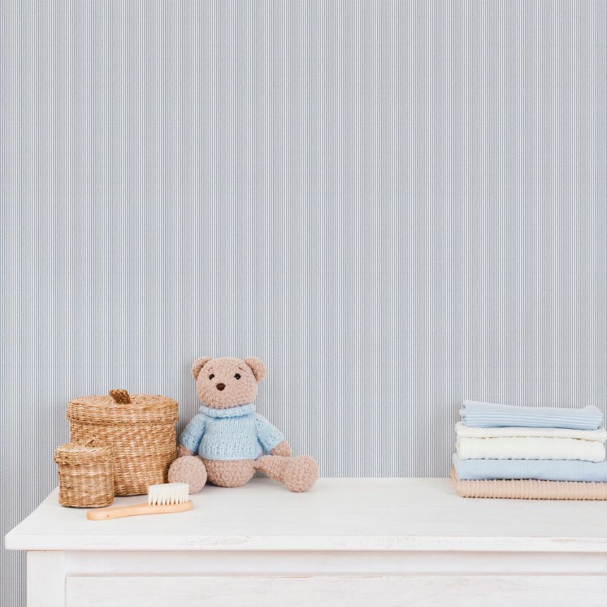 Vliesová tapeta na zeď, modro-biela, pruhy, 292-2, Enzo,  ICH Wallcoverings