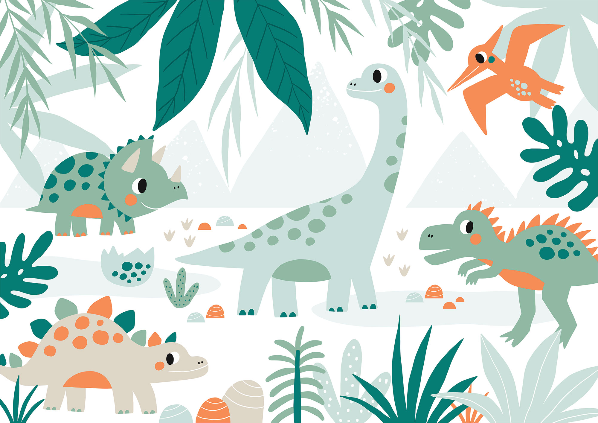 Vliesová fototapeta na stenu na mieru, Dinosaury, 10002, Vavex