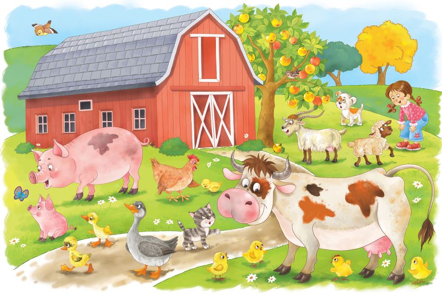 Vliesová fototapeta na stenu na mieru, Farma, zvieratká, 10003, Vavex