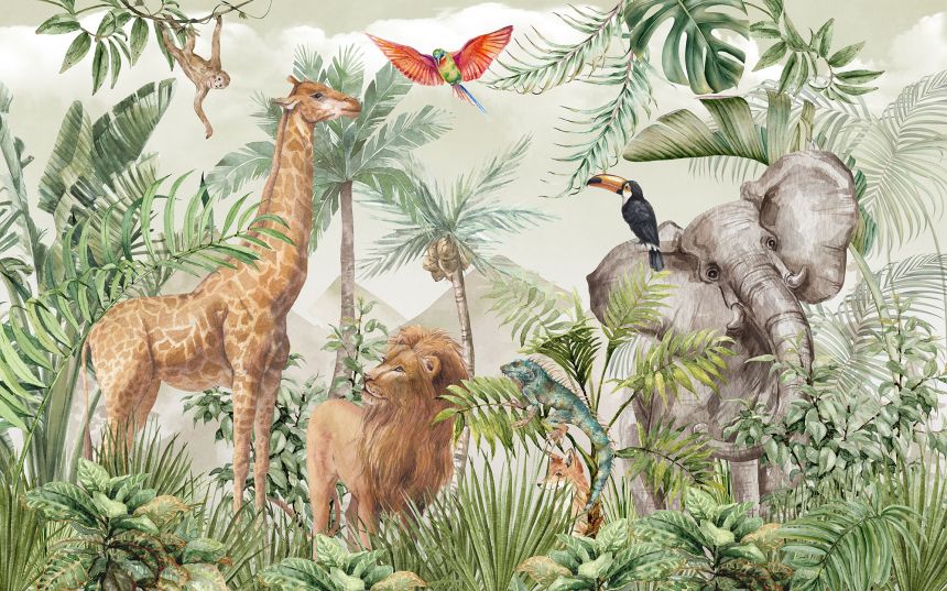 Vliesová fototapeta na stenu na mieru, Zvieratká z Afriky, 10037, Vavex