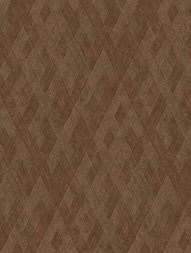 Luxusná vliesová tapeta na stenu, hnedá, imitácia látky, Z57754, Architexture 2,  Zambaiti Parati