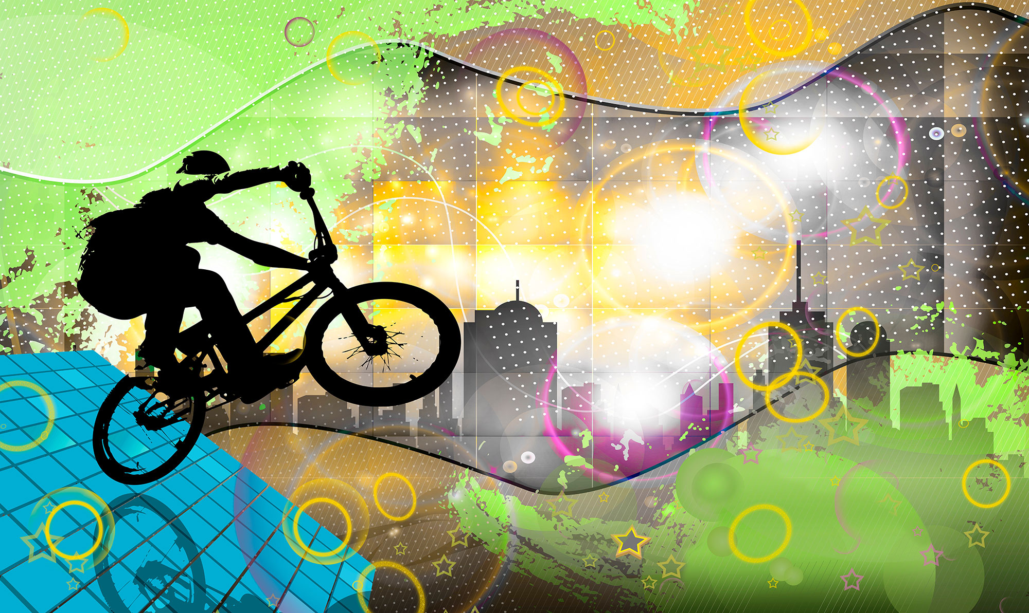Vliesová fototapeta na stenu na mieru, Cyklista BMX, 10148, Vavex