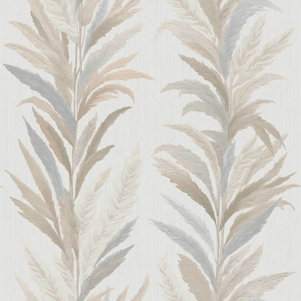 Tapeta, krémovo-sivá, listy, 35903, Ornamenta, Parato by Cristiana Masi