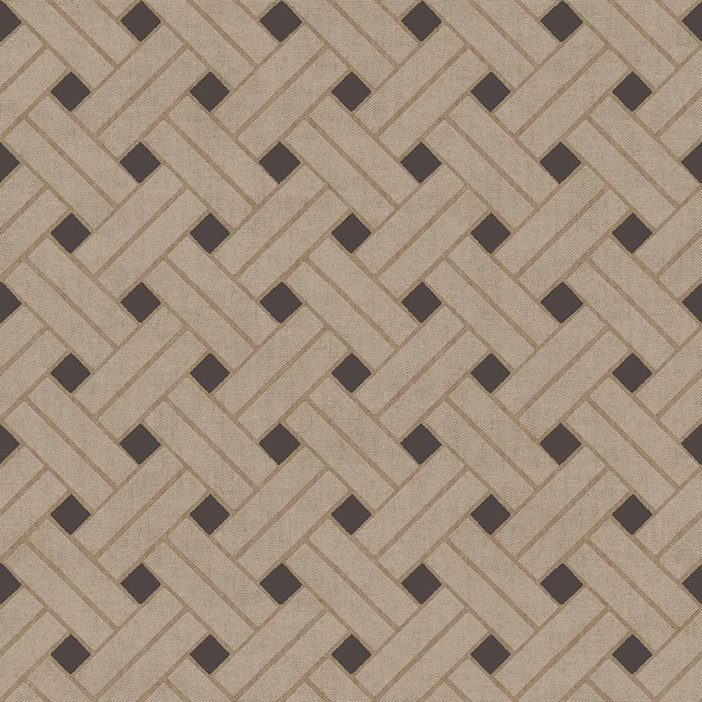 Geometrická tapeta, hnedo-čierna, 32427, Vitalis, Parato by Cristiana Masi
