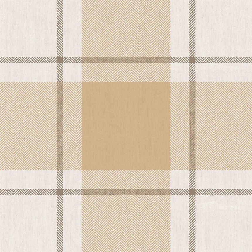 Tapeta, hnedo-béžová, imitácia látky, 38403, Top Stripes, Parato by Cristiana Masi
