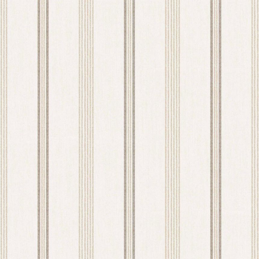 Tapeta, sivo-béžová, imitácia látky, pruhy, 38426, Top Stripes, Parato by Cristiana Masi