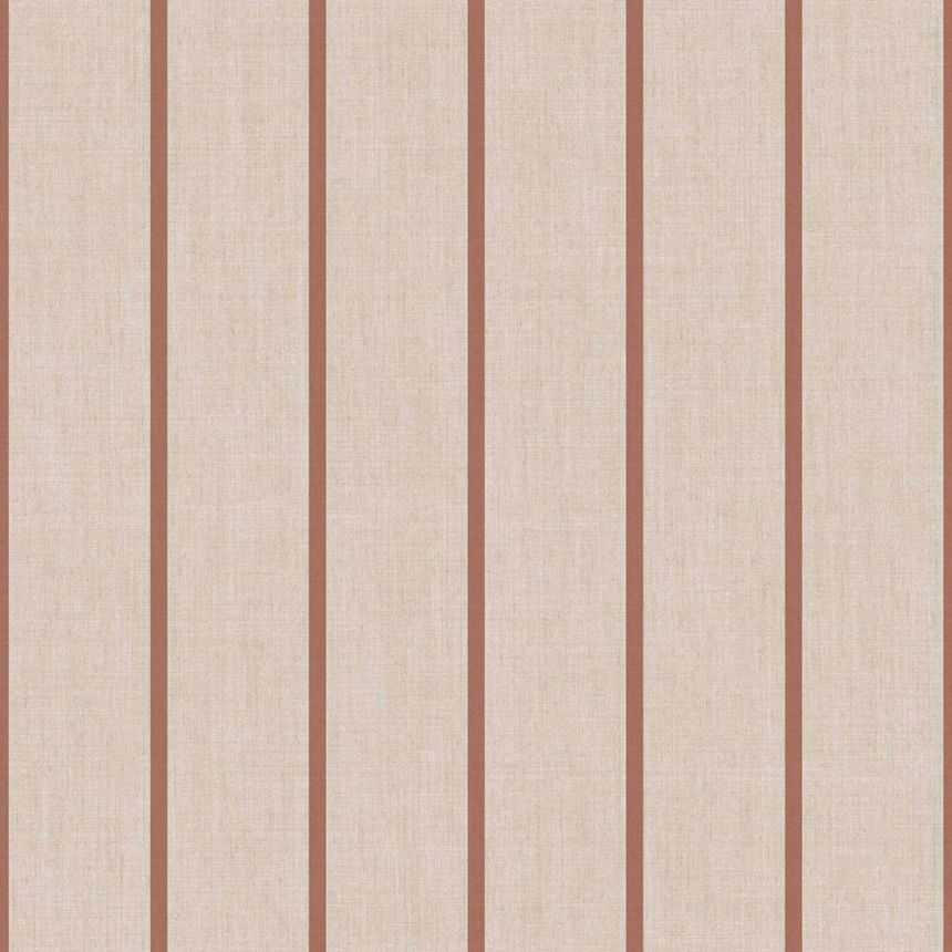 Tapeta, béžovo-hnedá, imitácia látky, pruhy, 38464, Top Stripes, Parato by Cristiana Masi