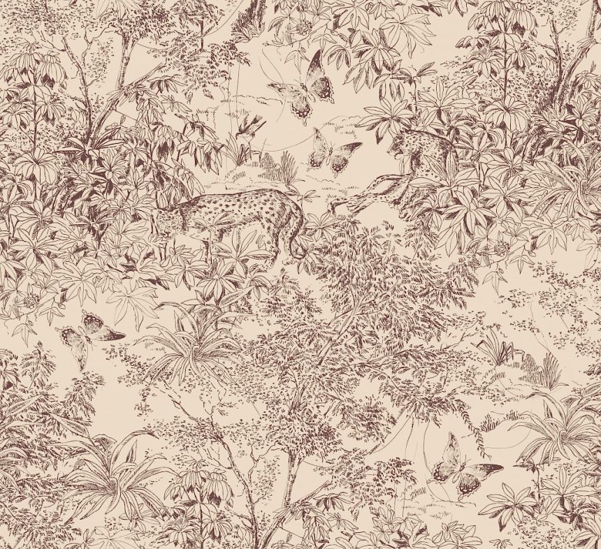 Tapeta, béžovo-hnedá, leopard, príroda, ZON205, Amazone, Masureel